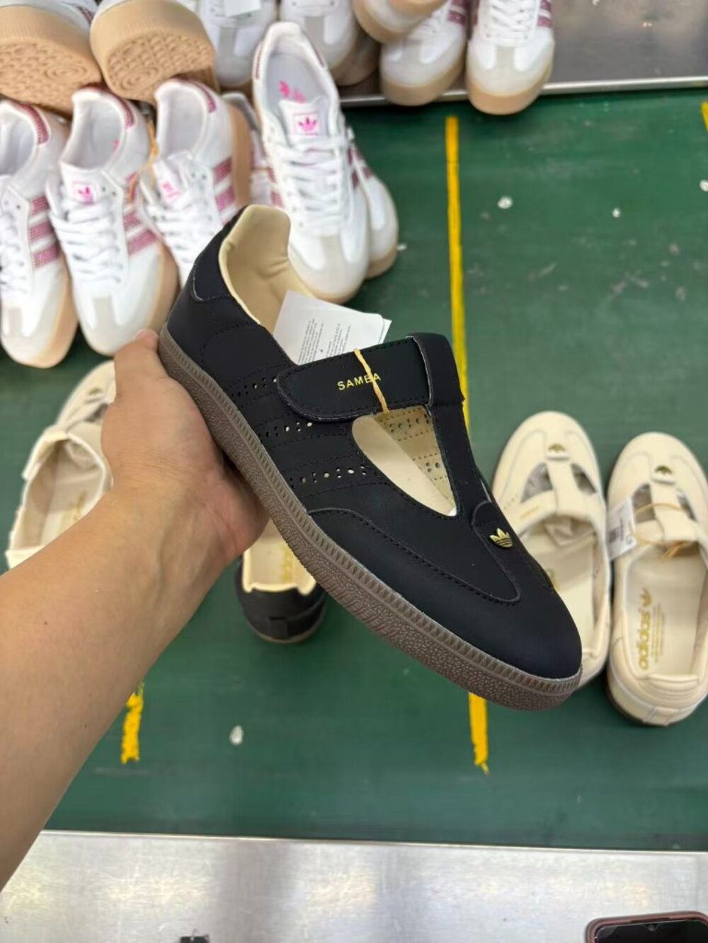 Adidas Samba Black T-Strap Mary Jane Shoes